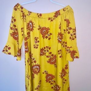 Off the shoulder midi dress